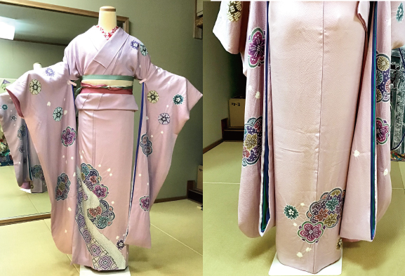 振袖 袖切る