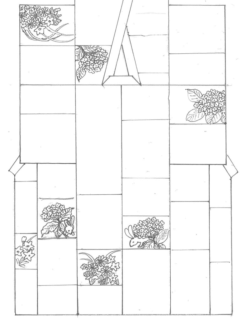 着物のオーダー デザイン画